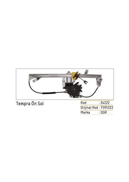 Fiat Tipo, Tempra Sx Ön Sol 7595322 (8AD Cam Krikosu Seger Marka