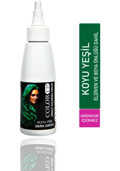 Color Up Yarı Kalıcı Saç Boyası Koyu Yeşil 120 ml DEPASET1080