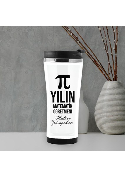 Yılın Matematik Öğretmeni Isme Özel Termos Mug