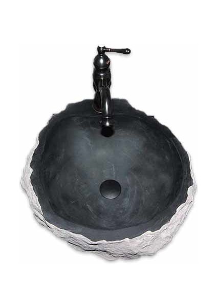 Bazalt Oval Şekilsiz Dizayn Lavabo