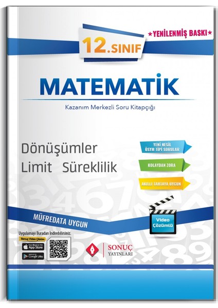 Sonuç Yayınları  12.Sınıf Matematik Modüler Set 2021-2022