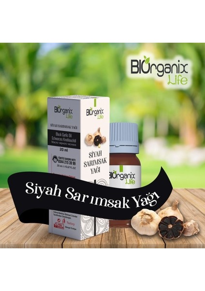 Biorganix Life Siyah Sarımsak Yağı 20 ml