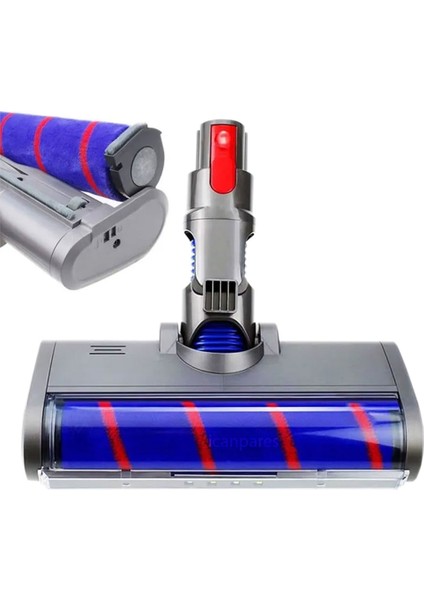 Dyson V8 Absolute Süpürge Turbo Rulo Fırça Emici Yer Başlığı ve Kırmızı Borusu EMC0099
