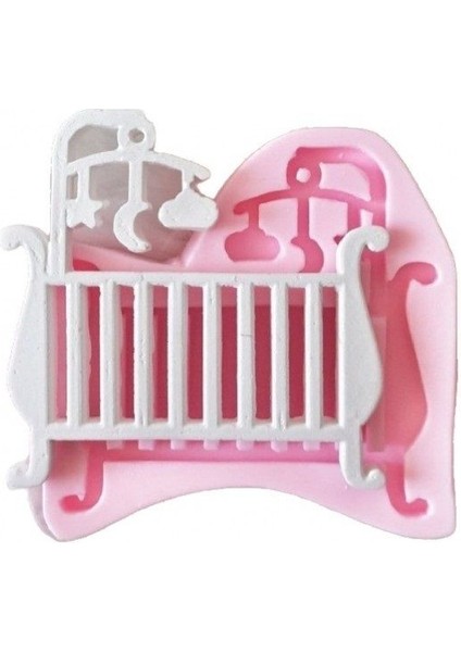 Bebek Karyolası Yatak Pano Süsleri Silikon Kalıp Silikon Kalıp K-407