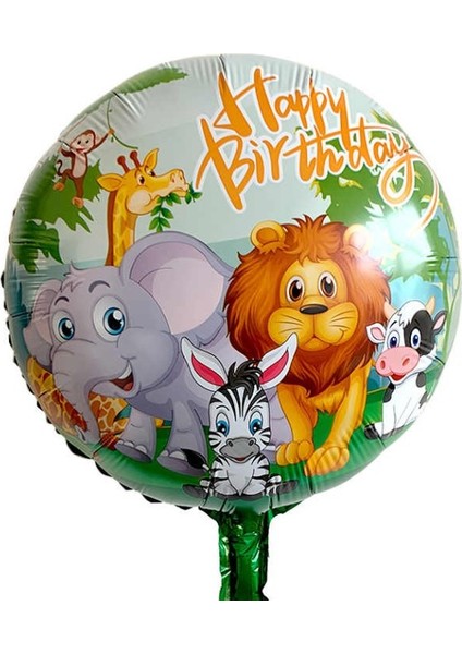 Safari Folyo Balon Happy Birthday 18”