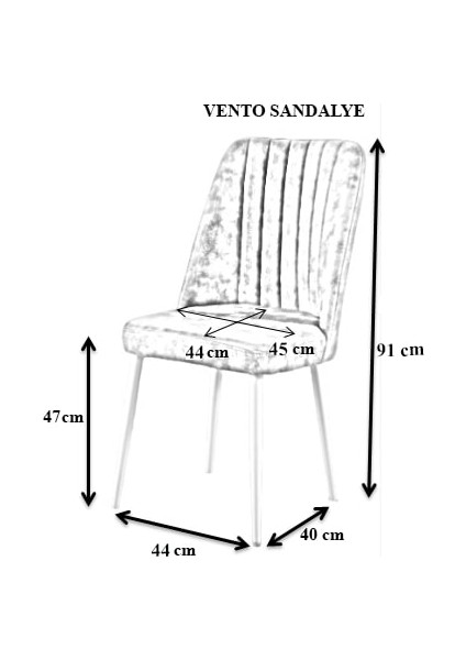 Vento Sandalye, Mutfak Sandalyesi, Yemek Odası Sandalyesi