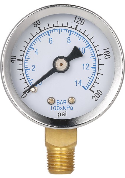 40MM 0 ~ 200PSI 0 ~ 14BAR Havuz Filtresi Su Basıncı (Yurt Dışından)