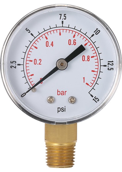 50MM 0 ~ 15PSI 0 ~ 1bar Havuz Filtresi Su Basıncı Kadranı (Yurt Dışından)