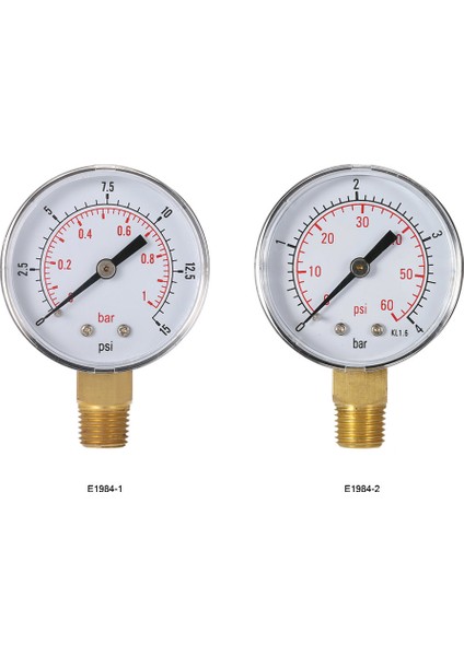 50MM 0 ~ 60PSI 0 ~ 4bar Havuz Filtresi Su Basıncı Kadranı (Yurt Dışından)