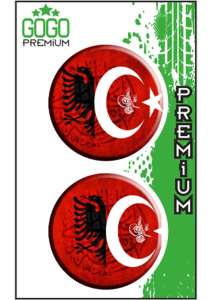 Seven Kardeşler Bayrak 2 (5x5) Ikili Damla Etiket (De086)