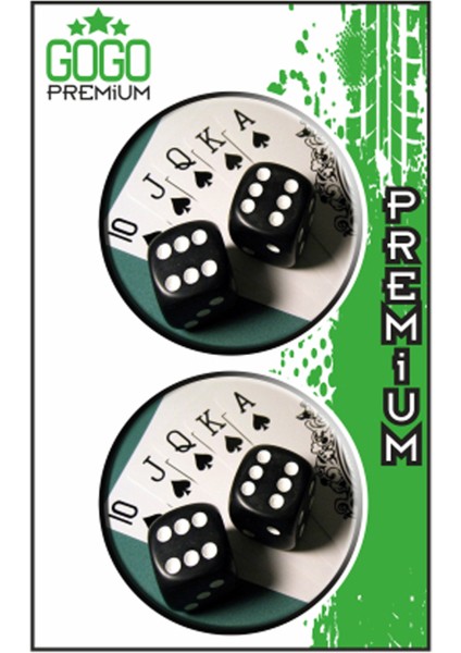 Seven Kardeşler Zar 1 (5x5) Ikili Damla Etiket (De092)