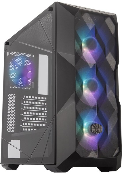 Coolermaster Masterbox TD500 Tg Siyah 650W 80+ Bronze 4X12CM Argb Fanlı Mesh Ön Panel Pencereli Midtower Kasa