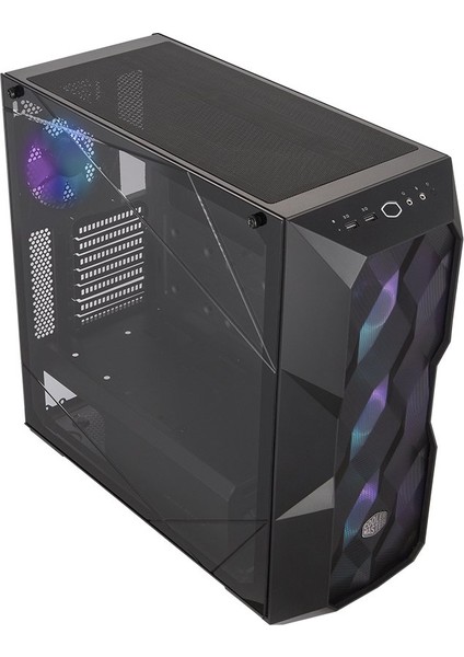 Coolermaster Masterbox TD500 Tg Siyah 650W 80+ Bronze 4X12CM Argb Fanlı Mesh Ön Panel Pencereli Midtower Kasa