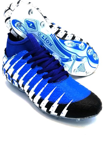 1453 Siyah Sax Çoraplı Krampon Futbol Ayakkabısı modelleri