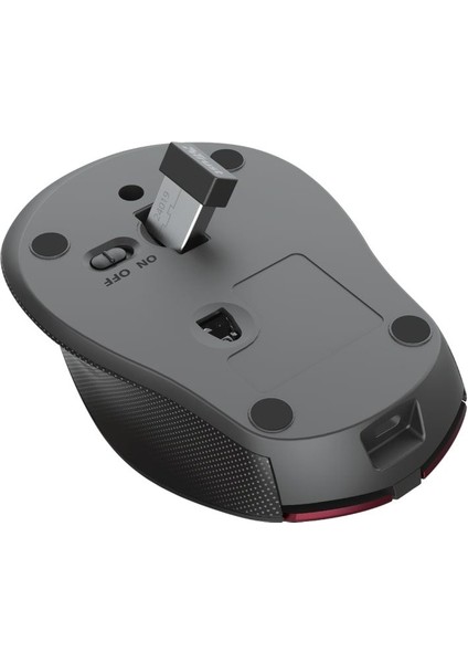 24019 Zaya Rechargeable Şarj Edilebilir Kablosuz Optik Mouse Kırmızı