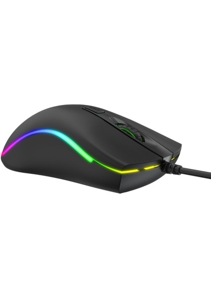 MS72 Siyah Kablolu Rgb Mouse