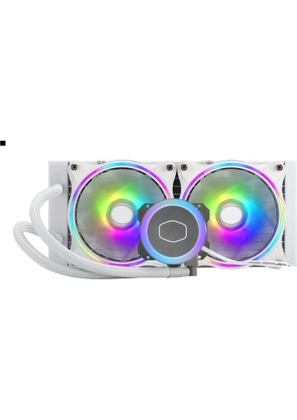 Coolermaster Masterliquid ML240 Beyaz Illusion Argb 2XMF120 Halo Fanlı Işlemci Sıvı Soğutma Kiti MLX-D24M-A18PW-R1