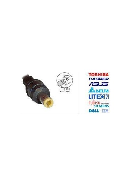 Toshiba,dell,hp,ıbm,asus, 5.5mmx2.5 mm Dc Adaptör Kablosu