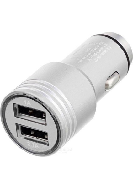 Çift USB Araç Şarj Cihazı Metal Yüksek Kalite