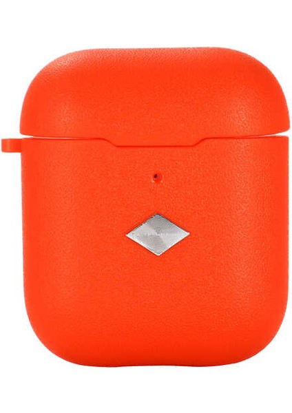 Airpods Kılıf Deri Desenli Silikon Ultra Koruma