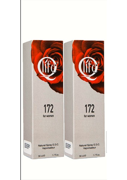 NO:172 Edc 50 ml + 50 ml 2'li Kadın Parfüm