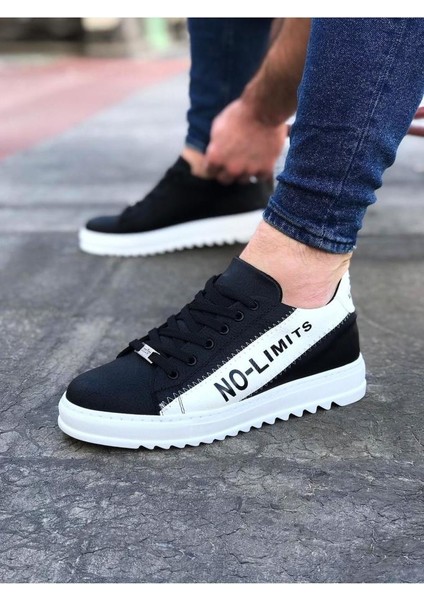 Wagoon WG027 Siyah Beyaz No Limit Erkek Casual Ayakkabı