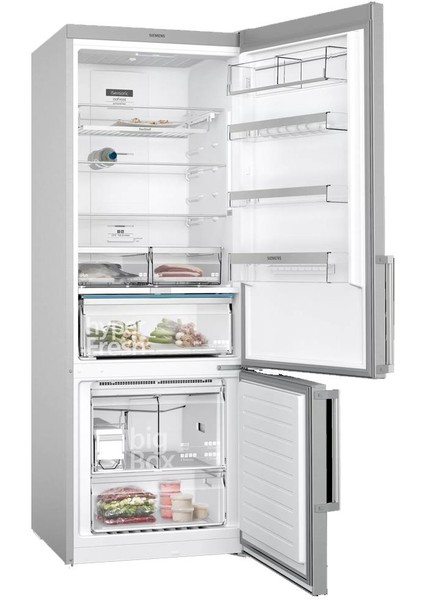 KG56NAIE0N IQ500 508 Lt Buzdolabı 193 x 70 cm Kolay Temizlenebilir Inox