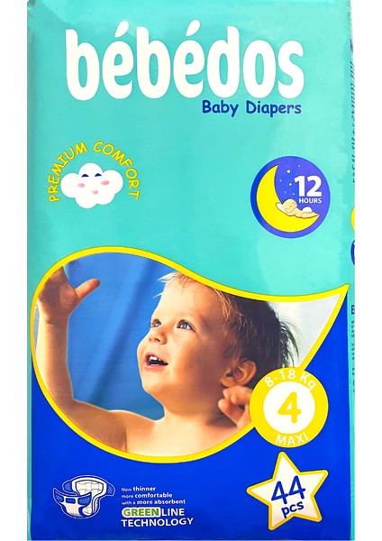 Bebek Bezi 4 No. Maxi Boy 44'lü Paket