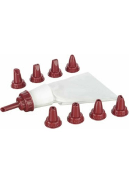 8 Başlıklı Krema Torbası Pasta Pompası Krema Sıkacağı