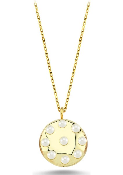 Incili Enamel Kolye