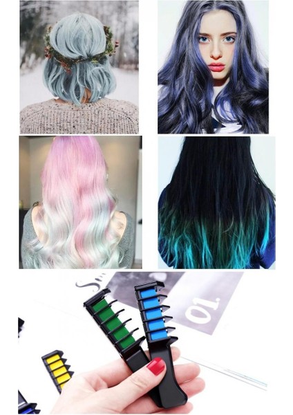 Hairchalk Mini Taraklı Saç Tebeşiri Seti ( 6 Lı Set ) fiyatları
