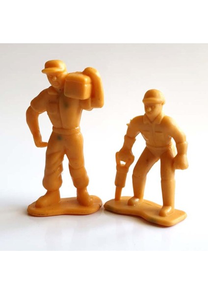 Tek Renk Işçi Figürü 1/50 3'lü