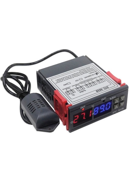STC-3028 Dijital Sıcaklık Nem Ölçer 220V 10A Termostat