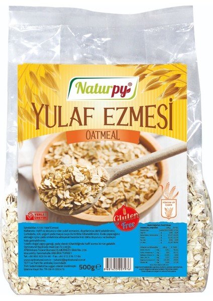 Yulaf Ezmesi 500 gr (Glutensiz)