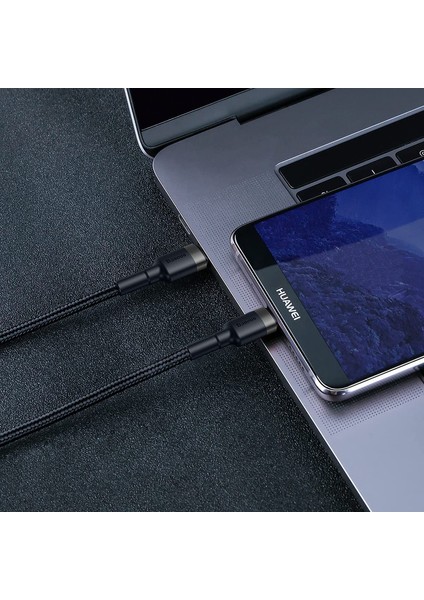 Cafule Pd2.0 60W Type-C Data ve Şarj Kablosu 20V 3A 1m Gri Siyah (Yurt Dışından) indirimleri