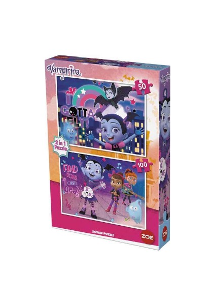 Lisanslı Vampirina 2 Si 1 Arada Puzzle Set