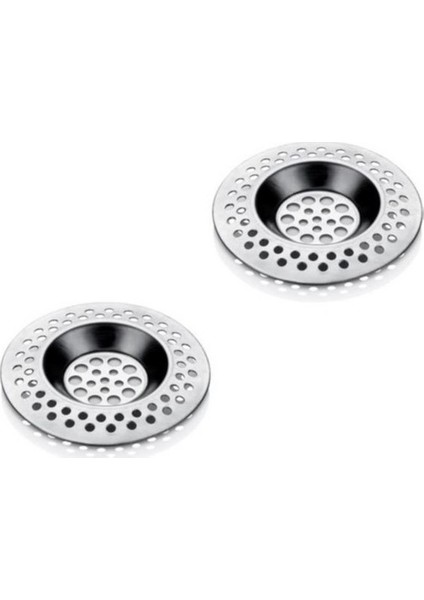 Plastik Sun Plastik 2'li Metal Lavabo Süzgeci