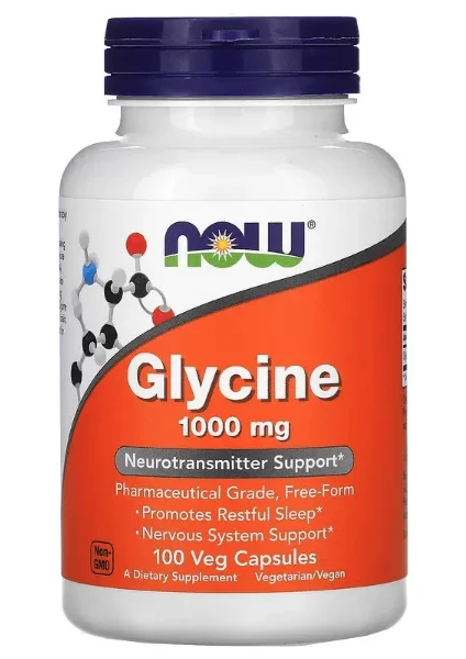 Foods, Glycine, 1,000 Mg, 100 Veg Capsul. USA