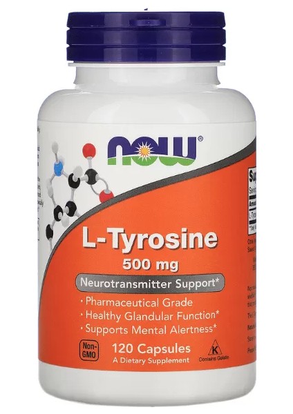 Foods, L-Tyrosine, 500 Mg, 120 Capsul. USA