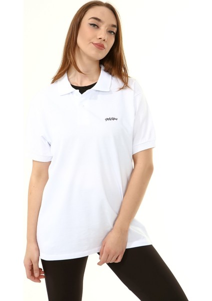 Polo Yaka Arma Baskı T-Shirt