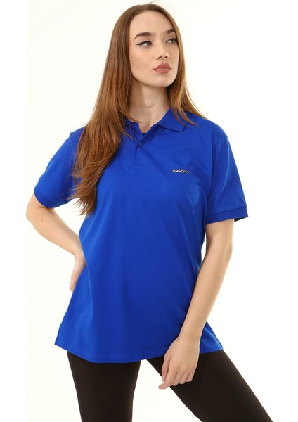 Polo Yaka Arma Baskı T-Shirt