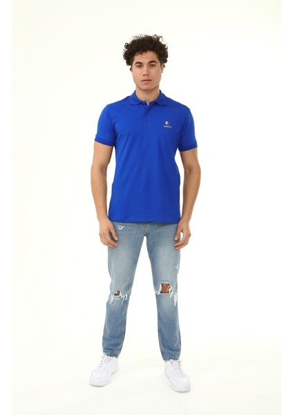Polo Yaka Arma Baskı T-Shirt