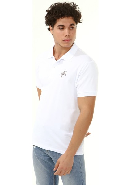 Polo Yaka Arma Baskı T-Shirt fiyatları