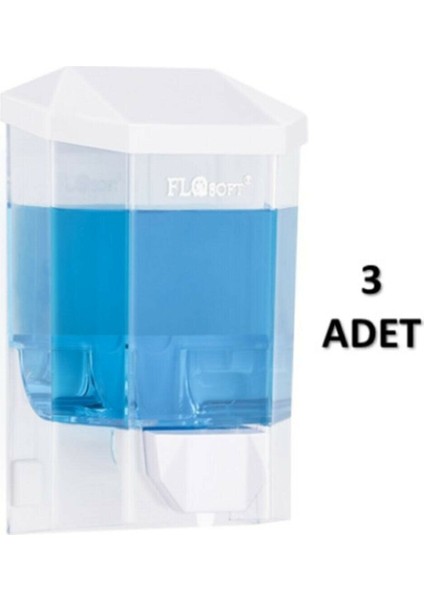 Flosoft F032 Eko Sıvı Sabunluk 500 Ml. - 3 Adet