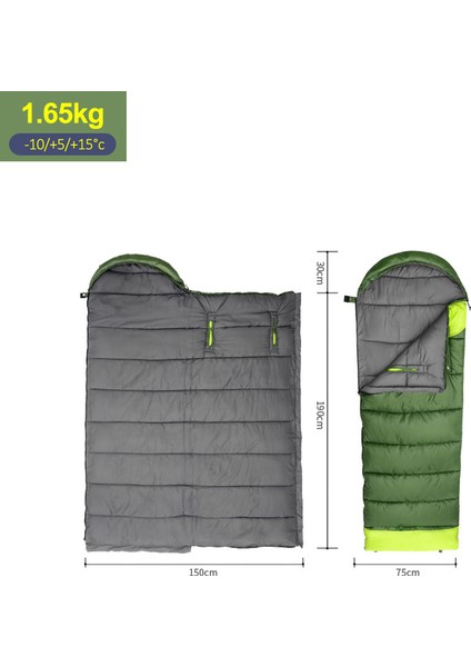 Outdoor Taşınabilir Uyku Tulumu Yeşil (Yurt Dışından)