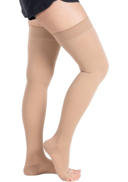 Wıngmed Ccl1 Diz Üstü Burnu Açık Çorap (Bej) - Beden: 7 (W 1303-7)