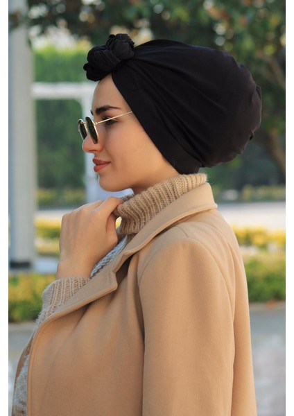 Tasarm Bone Siyah - Özel Tasarım- Yeni Model Tesettür Giyim