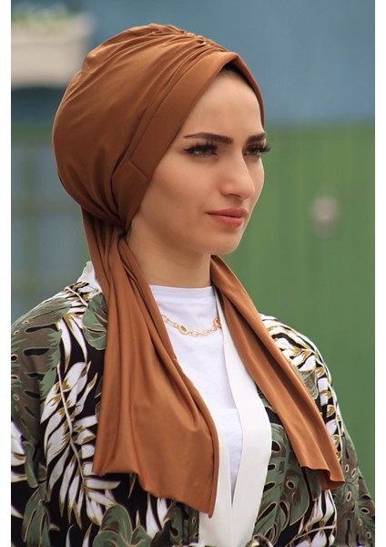 Tasarım Bone Caremel - Yeni Model Tesettür Giyim