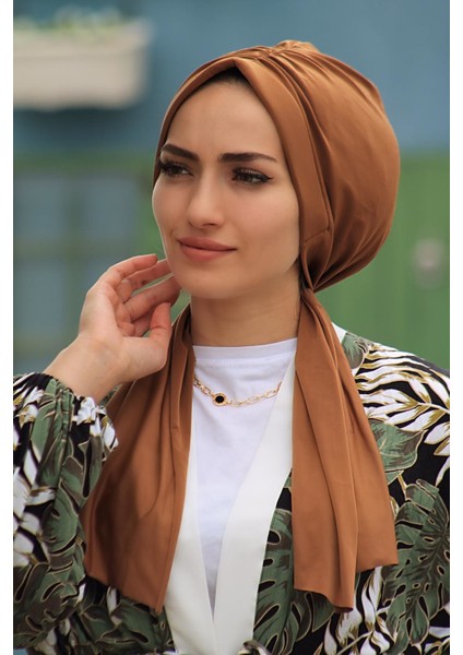 Tasarım Bone Caremel - Yeni Model Tesettür Giyim modelleri