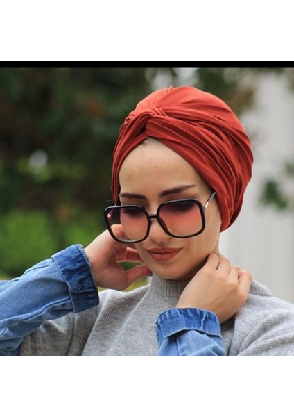 Dolama Bone Kiremit Hazır Model - Yeni Model Tesettür Giyim